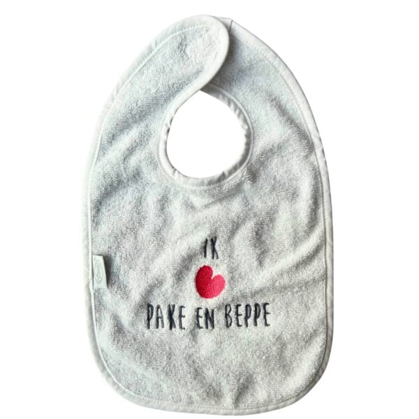 Slabbetje Ik hâld fan pake en beppe wit